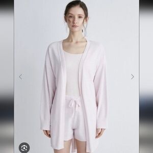 Gelato Pique Pink Fuzzy Cardigan